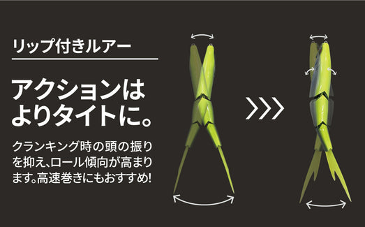 リップ付きルアー