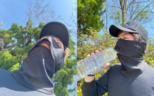 呼吸と水分補給を快適にする開口部